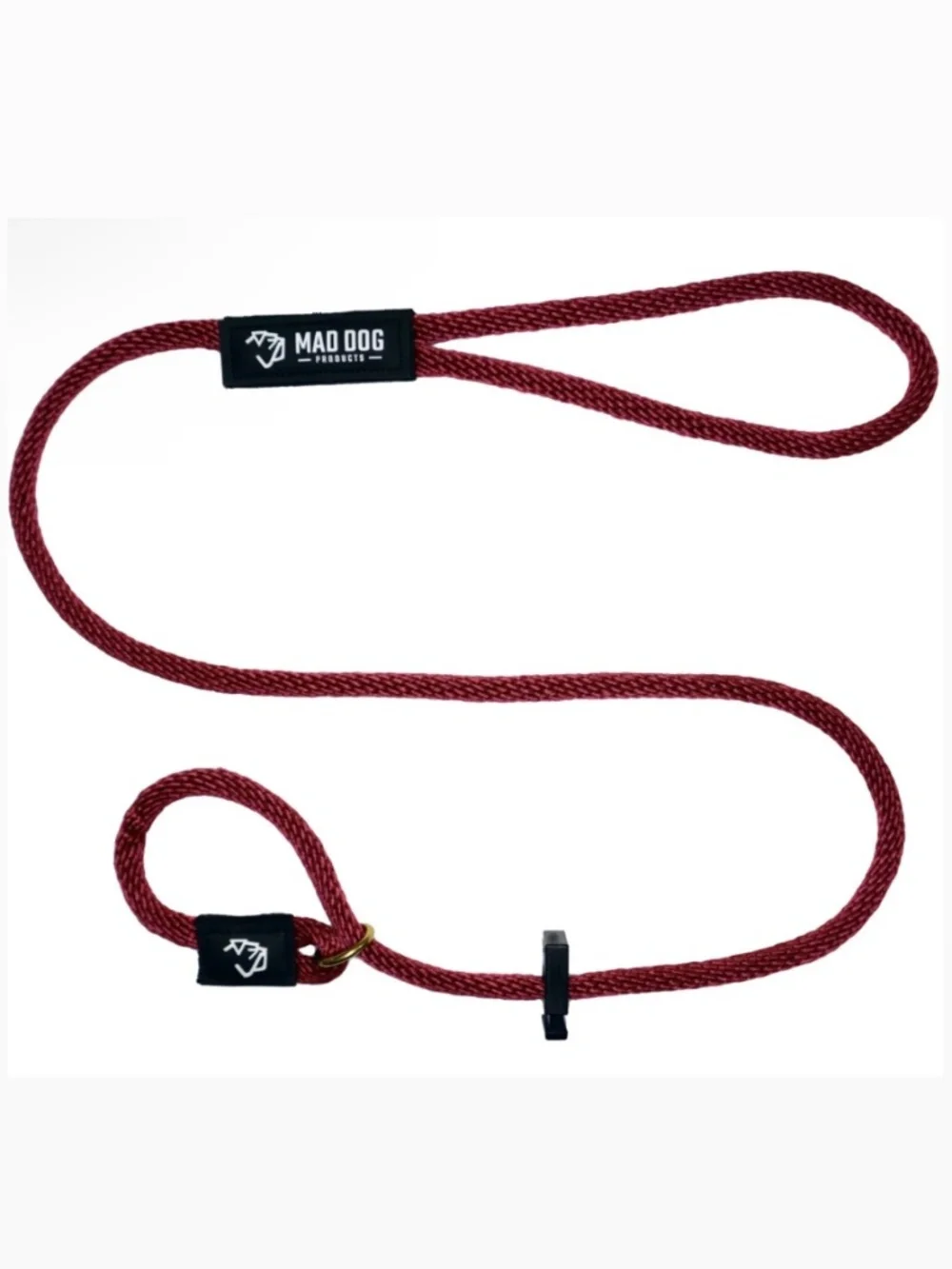 Mad Dog Products English Signature slip leash burgundy